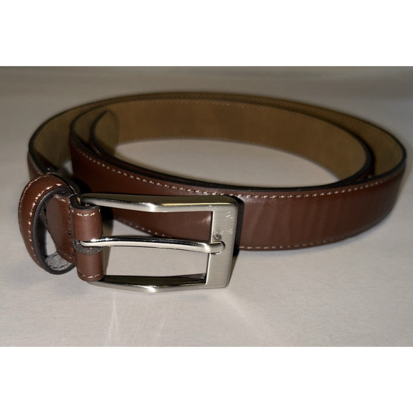 Davis Brothers Brown Leather Belt 42/105 - Picture 1 of 10